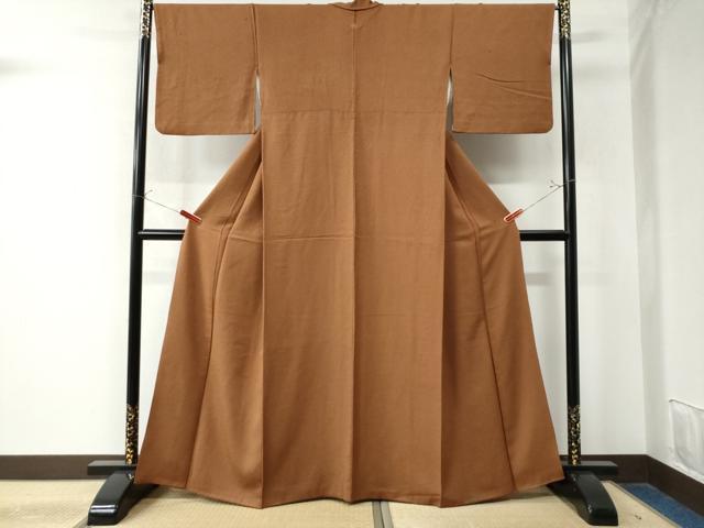 平和屋着物●本草木染作家 圓啓 江戸小紋 鮫小紋柄 正絹 逸品 CAAW8522yc