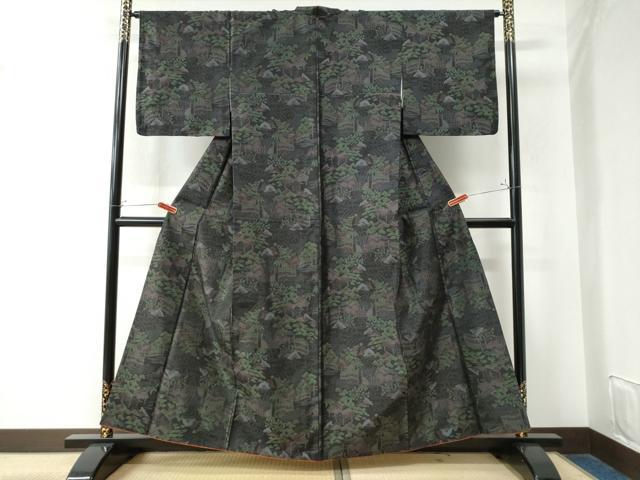 平和屋着物●本場大島紬 御所解文 正絹 逸品 CAAW8542yc