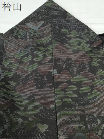 平和屋着物●本場大島紬 御所解文 正絹 逸品 CAAW8542yc