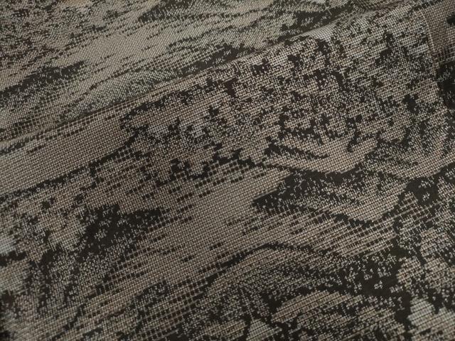 平和屋着物●上質な紬 遠山樹林風景文 正絹 逸品 CAAW8603yc