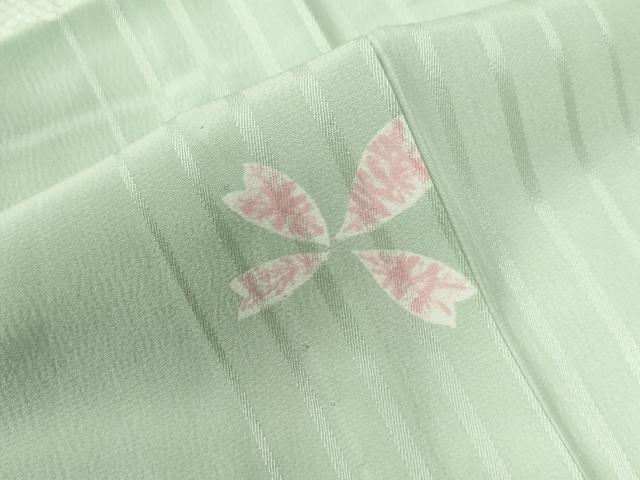 平和屋着物●長襦袢 無双仕立て 兎 舞花文 正絹 逸品 CAAW8606yc