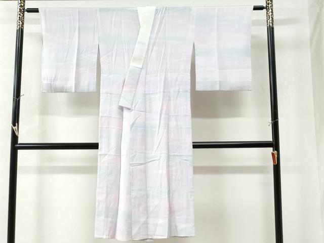 平和屋着物●長襦袢 無双仕立て 霞地紋 暈し染め 正絹 逸品 CAAW8676yc