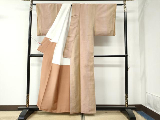 平和屋着物●上質な紬 霞文 正絹 逸品 CAAW8781yc