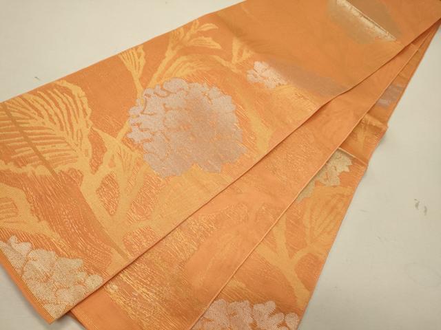 平和屋着物*夏物 織物一筋名門 織悦 全通柄 本袋帯 紫陽花 金銀糸 正絹 逸品 CAAW8917oy