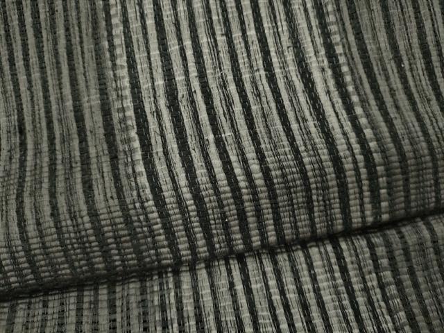 平和屋着物*夏物 八寸名古屋帯 間道 黒地 正絹 逸品 CAAW8977oy
