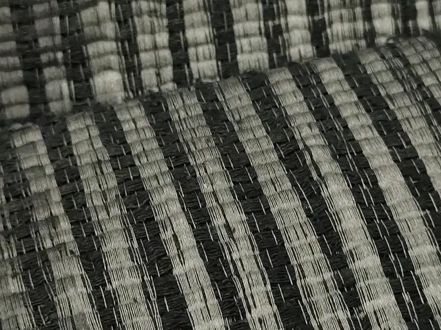 平和屋着物*夏物 八寸名古屋帯 間道 黒地 正絹 逸品 CAAW8977oy