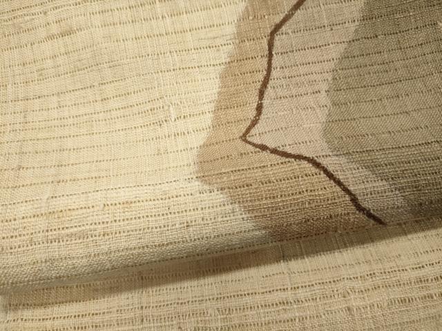 平和屋着物*夏物 九寸名古屋帯 絽紬 幾何学文 正絹 逸品 CAAW9006oy