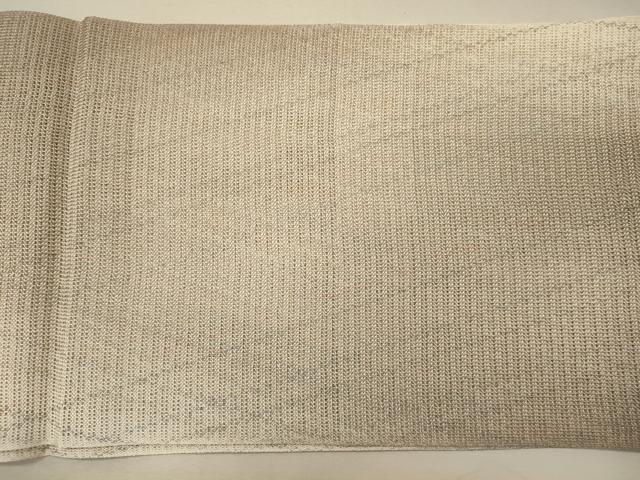 平和屋着物*夏物 八寸名古屋帯 組織 霞文 銀糸 正絹 逸品 未使用 CAAW9020oy
