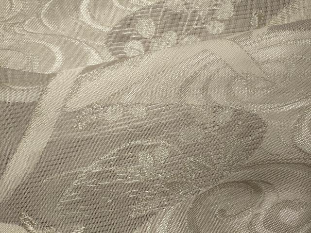 平和屋着物*夏物 西陣まいづる謹製 六通柄袋帯 籬流水文 銀糸 証紙付き 正絹 逸品 未使用 CAAW9051oy