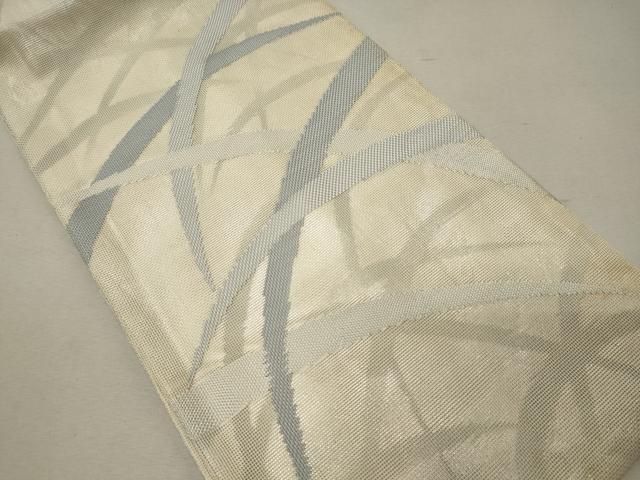 平和屋着物*夏物 六通柄 本袋帯 芝文 銀糸 正絹 逸品 CAAW9069oy