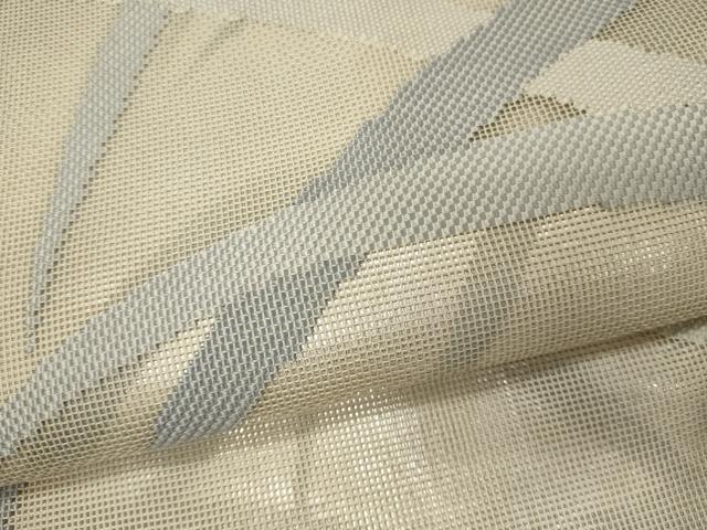 平和屋着物*夏物 六通柄 本袋帯 芝文 銀糸 正絹 逸品 CAAW9069oy