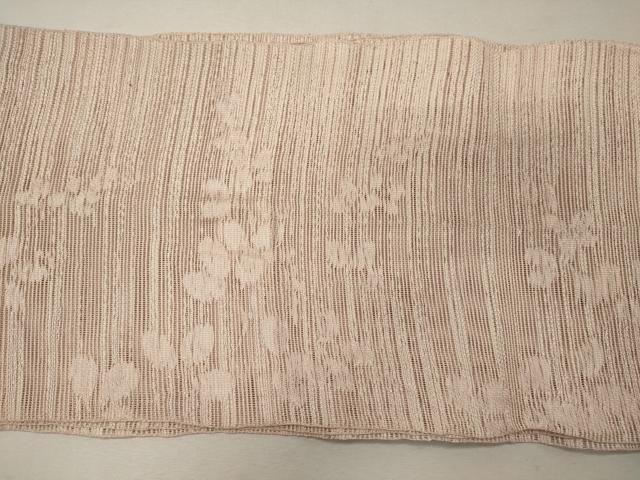 平和屋着物*夏物 八寸名古屋帯 枝葉文 虹色 正絹 逸品 CAAW9076oy