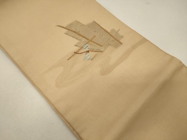 平和屋着物*夏物 九寸開き名古屋帯 とんぼ 金銀糸 正絹 逸品 CAAW9100oy