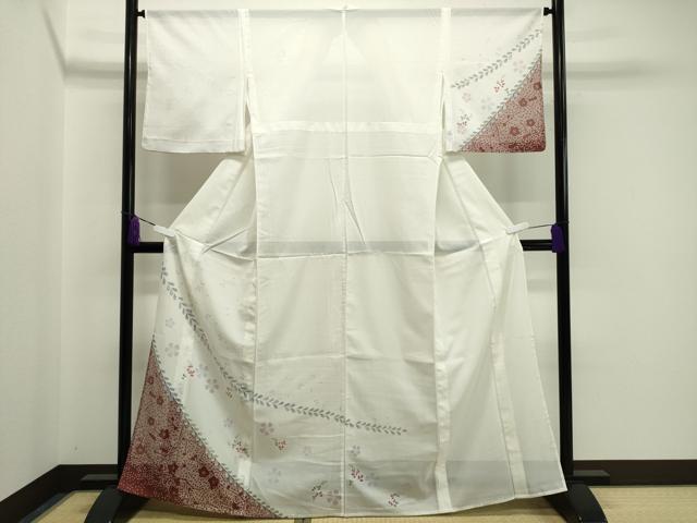 平和屋着物*夏物 訪問着 絽 舞桜花文 洗える着物 CAAW9897gh