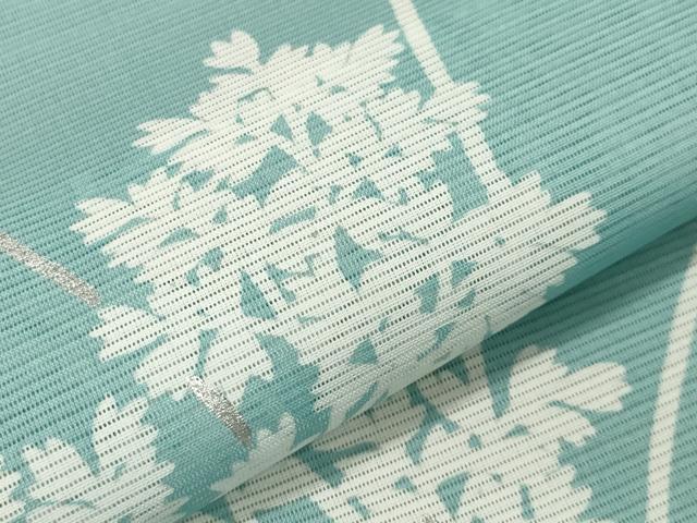 平和屋着物*夏物 色留袖 絽 草花文 銀彩 洗える着物 未使用 CAAW9902gh