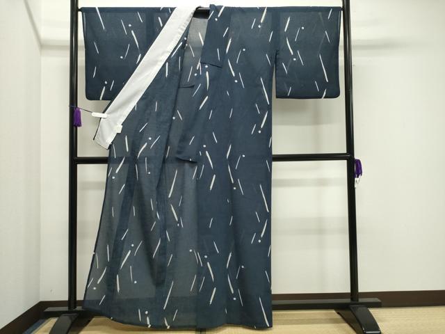 平和屋着物*夏物 小紋 紗 吉祥文 洗える着物 CAAW9916gh
