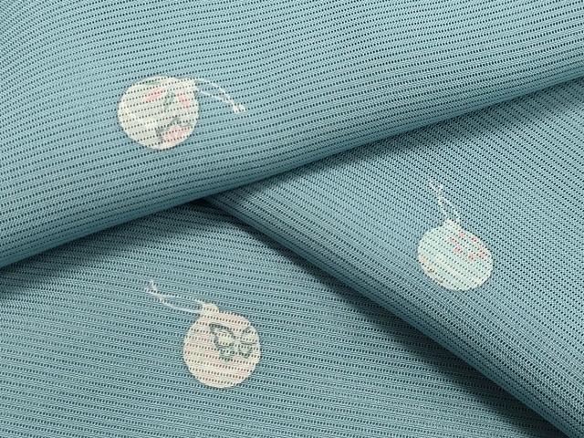 平和屋着物*夏物 小紋 絽 鈴花蝶文 正絹 逸品 CAAW9941gh