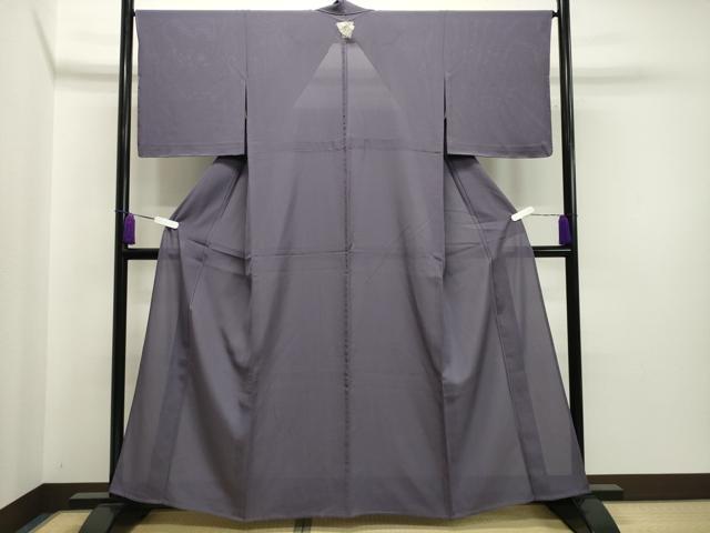 平和屋着物*夏物 色無地 絽 鳩羽色 正絹 逸品 未使用 CAAW9955gh