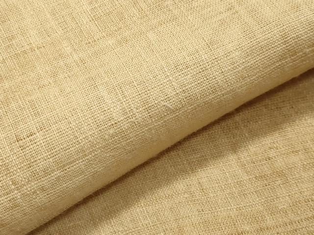 平和屋着物*夏物 男性 色紋付 上布 飴色 麻 逸品 CAAW9992gh
