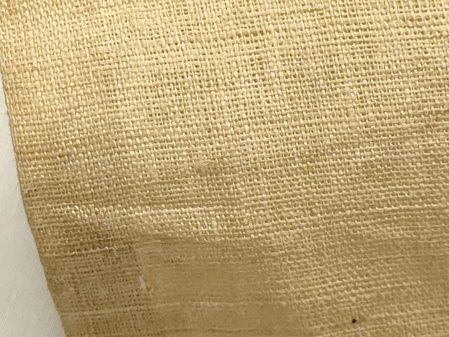 平和屋着物*夏物 男性 色紋付 上布 飴色 麻 逸品 CAAW9992gh