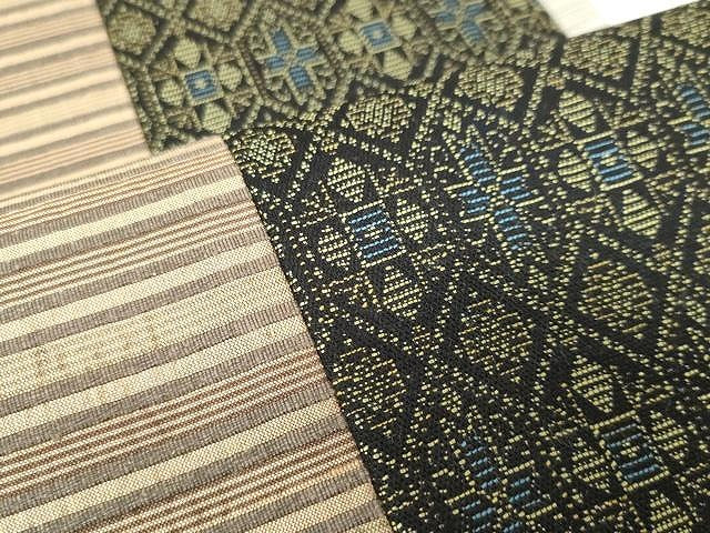 平和屋着物●全通柄袋帯 切嵌吉祥文 正絹 逸品 未使用 CAAX0508yk