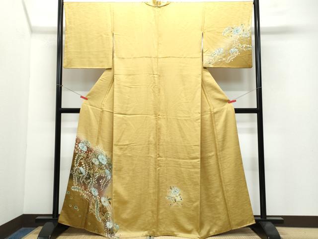 平和屋着物●訪問着 辻が花 さが美扱い 正絹 逸品 CAAX0807vf