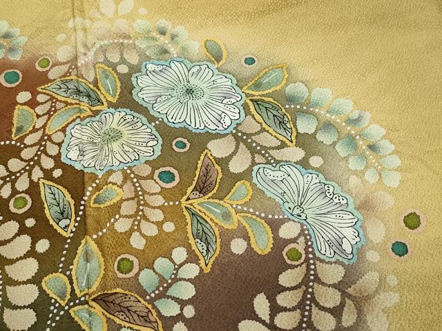 平和屋着物●訪問着 辻が花 さが美扱い 正絹 逸品 CAAX0807vf