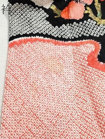 平和屋着物●豪華振袖 総絞り 枝松花文 金彩 正絹 逸品 CAAX0825vf