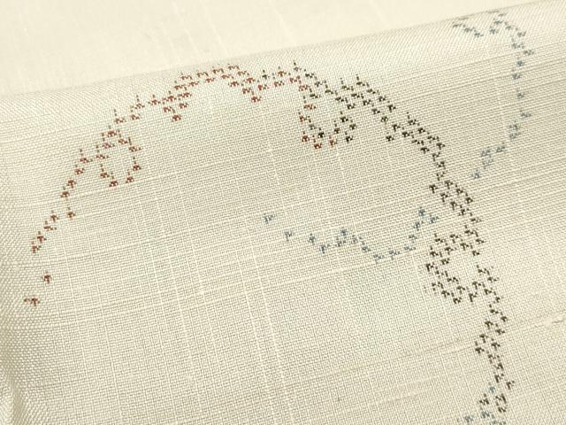 平和屋着物●上質な紬 雪輪文 正絹 逸品 CAAX0827vf