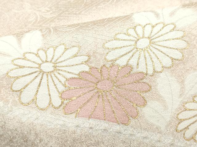 平和屋着物●訪問着 刺繍 草花文 金彩 正絹 逸品 CAAX0839vf