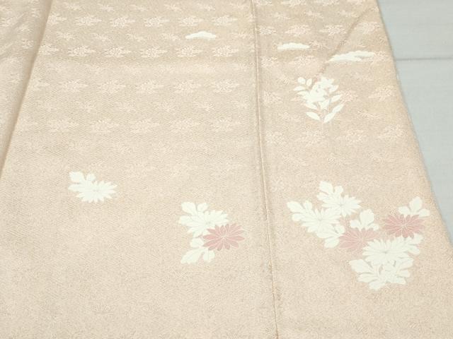 平和屋着物●訪問着 刺繍 草花文 金彩 正絹 逸品 CAAX0839vf