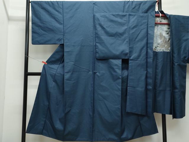 平和屋着物●男性 紬 アンサンブル 吉祥文 正絹 逸品 CAAX0965vf