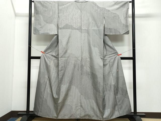 平和屋着物●訪問着 江戸小紋 飯島輝也 道長吉祥文 正絹 逸品 CAAX0997vf