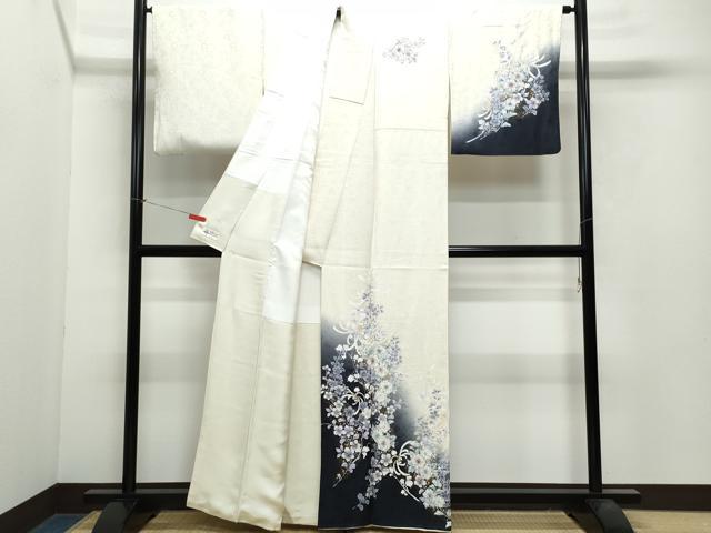 平和屋着物●越後十日町の一流染匠 桐屋・翠山工房 訪問着 辻が花 暈し染め 金銀彩 やまと誂製 正絹 逸品 CAAX1019vf