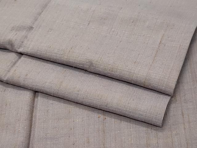 平和屋着物●ぜんまい紬 霞文 正絹 逸品 CAAX1023vf