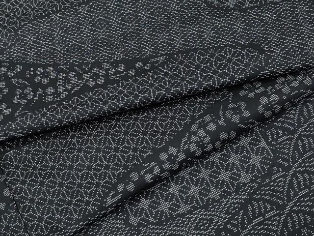 平和屋着物●本場大島紬 9マルキ 吉祥花文 正絹 逸品 CAAX1130vf