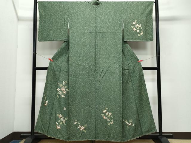 平和屋着物●訪問着 舞葉文 正絹 逸品 CAAX1134vf