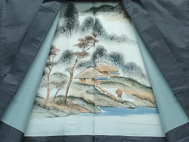 平和屋着物●男性 本場大島紬 アンサンブル 100亀甲 総詰め 正絹 逸品 CAAX1161vf