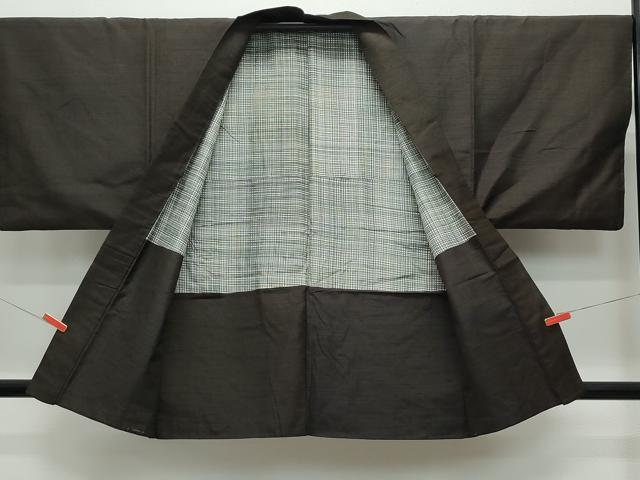 平和屋着物●男性 紬 アンサンブル 吉祥文 正絹 逸品 CAAX1162vf