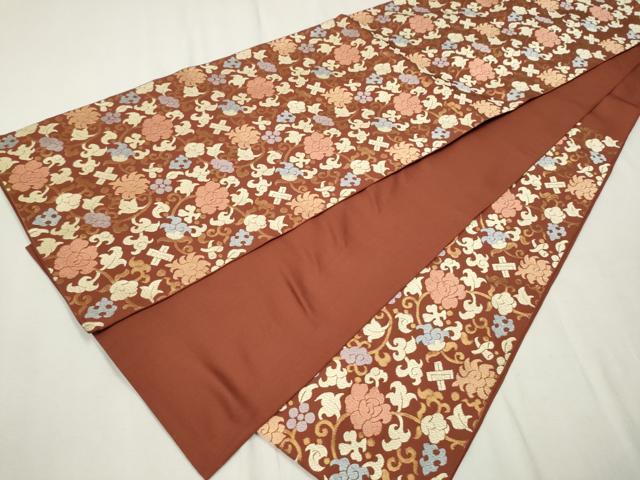 平和屋着物●六通柄袋帯 唐織 大黒屋錦 金糸 正絹 逸品 CAAX1492hy