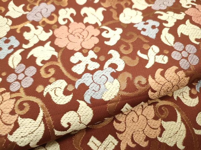 平和屋着物●六通柄袋帯 唐織 大黒屋錦 金糸 正絹 逸品 CAAX1492hy