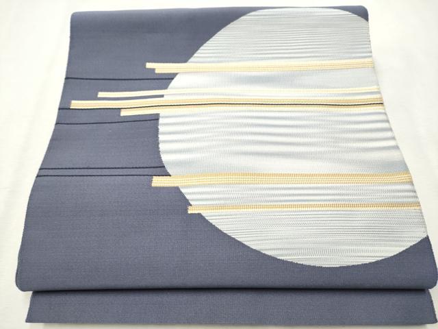 平和屋着物●爪掻き本綴れ 八寸名古屋帯 吉祥丸文 正絹 逸品 CAAX1561hy
