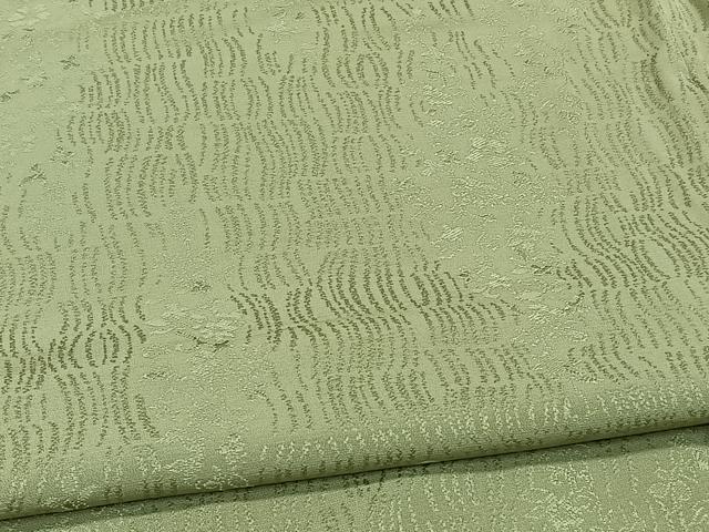平和屋着物▽上質な色無地 単衣 草花地紋 黄海松茶 正絹 逸品 CAAX2454xi