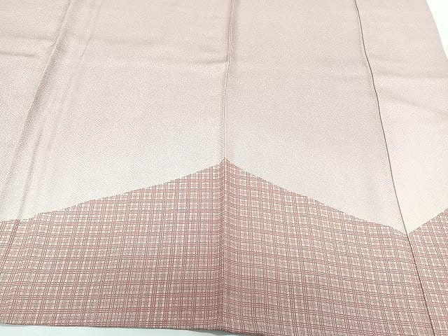平和屋着物▽豪華色留袖 単衣 格子 暈し染め 正絹 逸品 CAAX2471xi