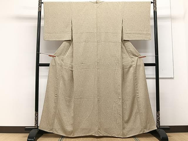 平和屋着物▽江戸小紋 単衣 敷松葉 正絹 逸品 CAAX2474xi