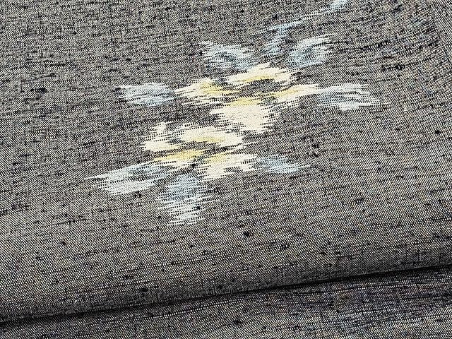 平和屋着物▽上質な紬 単衣 舞花文 正絹 逸品 CAAX2488xi