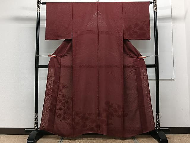 平和屋着物▽訪問着 単衣 無双 紗袷 紗×紗 草花文 正絹 逸品 CAAX2509xi