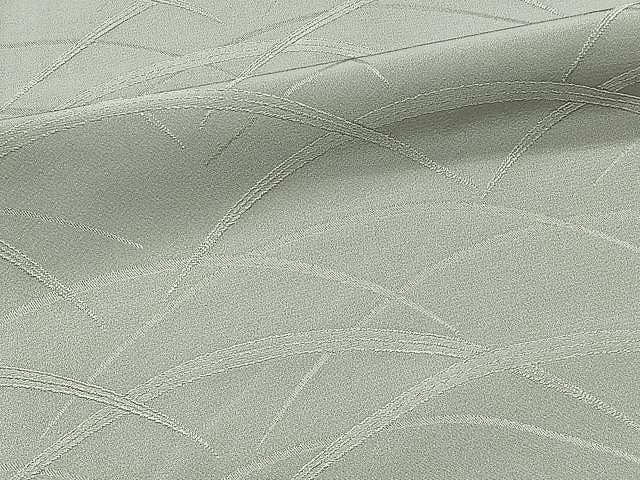 平和屋着物▽上質な色無地 単衣 芝地紋 青白橡色 正絹 逸品 CAAX2513xi