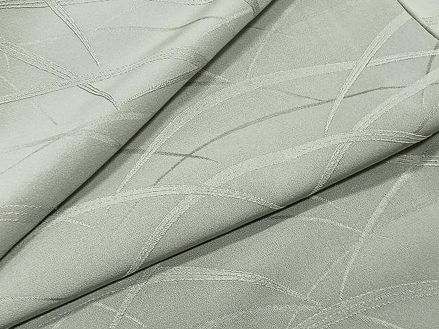 平和屋着物▽上質な色無地 単衣 芝地紋 青白橡色 正絹 逸品 CAAX2513xi