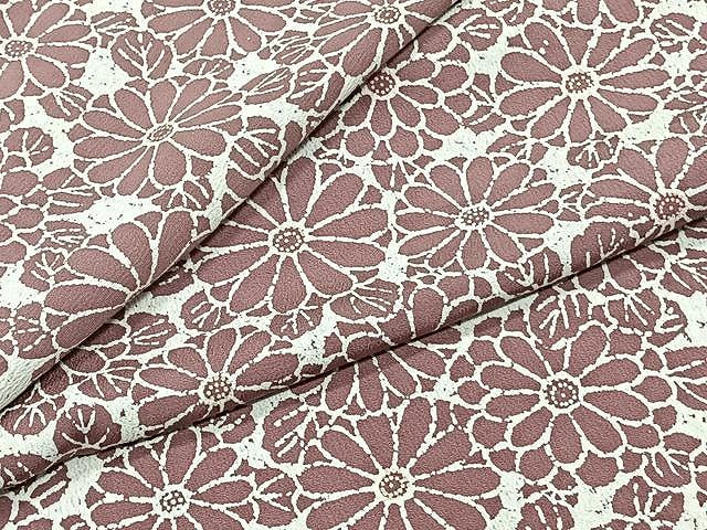 平和屋着物▽上質な小紋 単衣 菊 正絹 逸品 CAAX2529xi